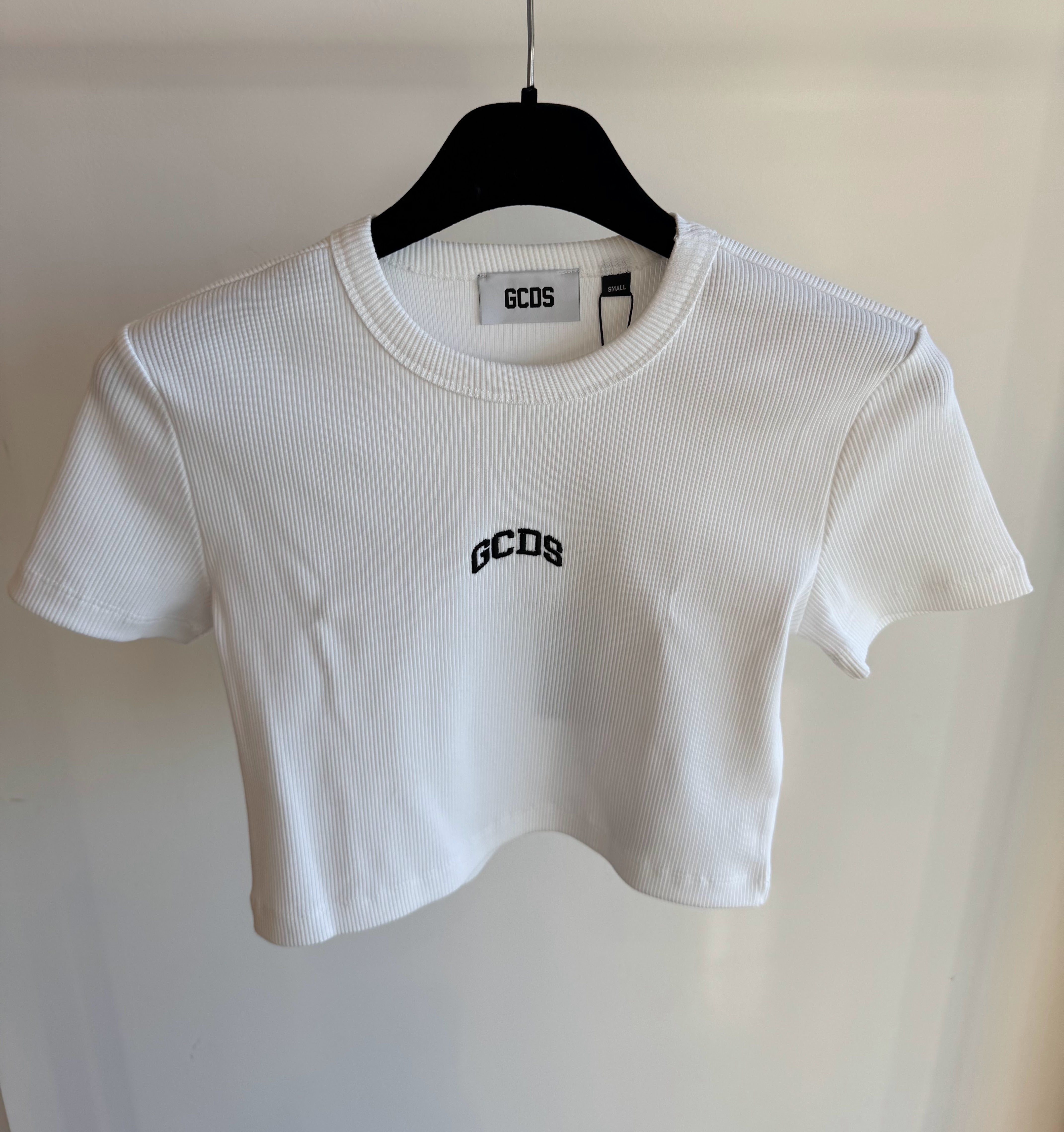 MAGLIA A COSTINE GCDS BIANCA