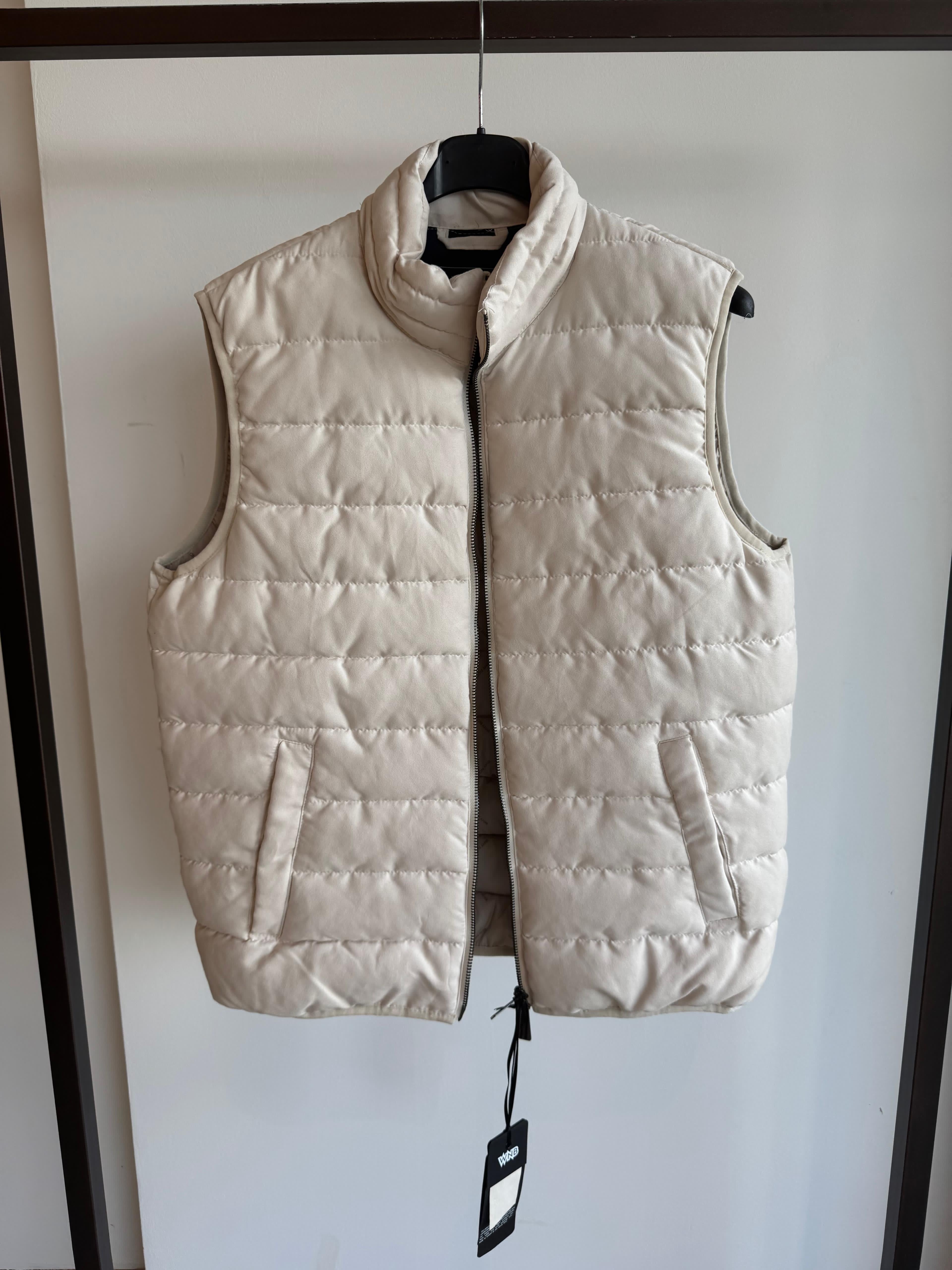 PIUMINO SMANICATO BIANCO