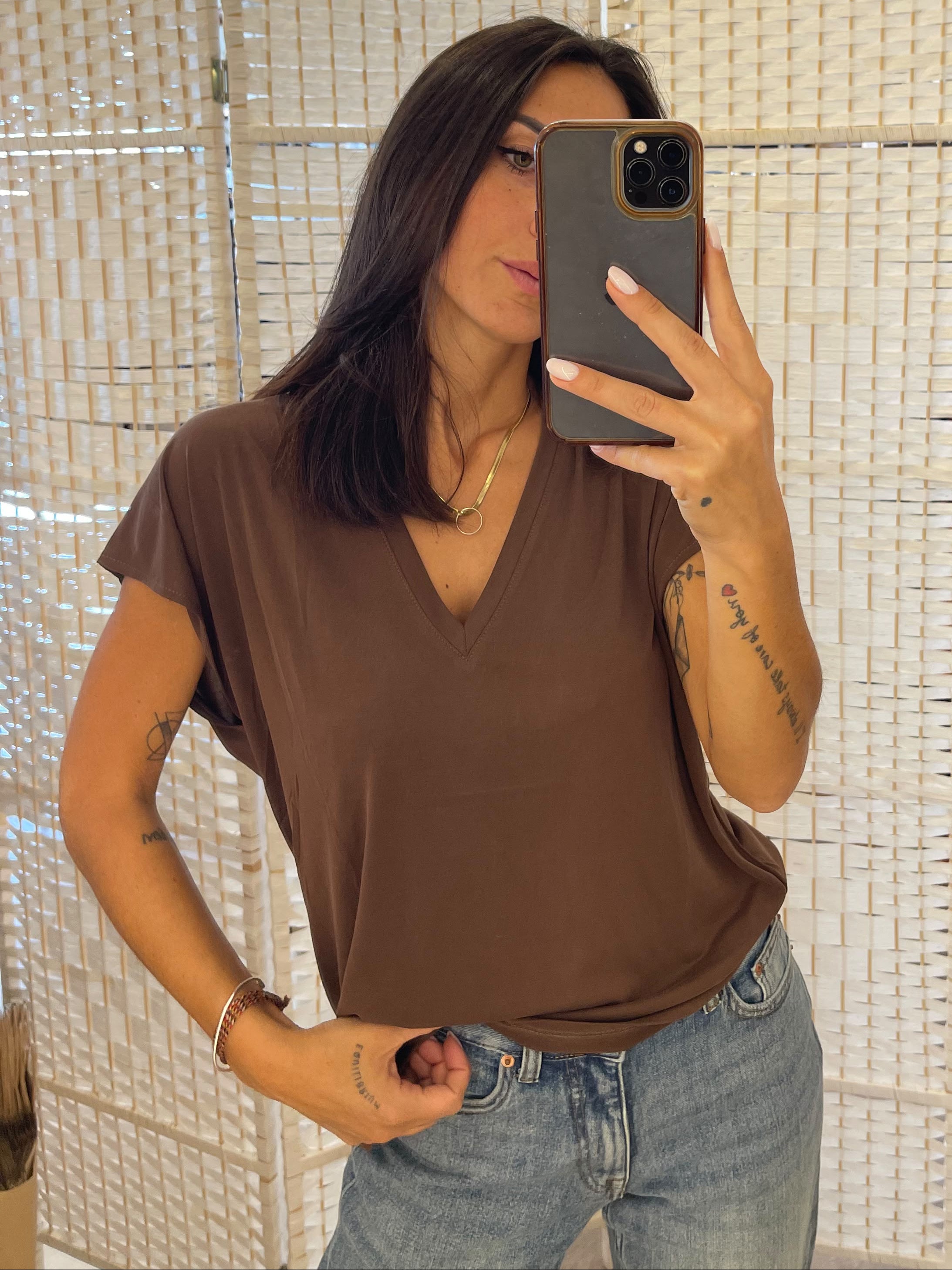 T-shirt marrone La Petite Etoile