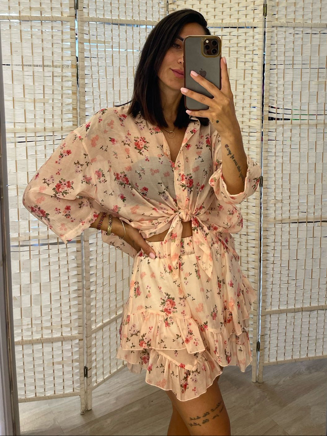 Camicia fiori Kikisix