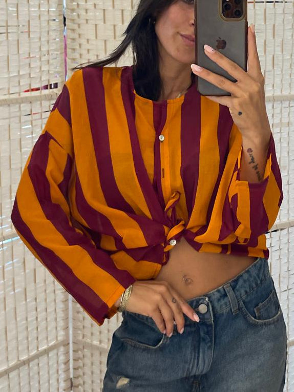 Camicia rigata Kikisix