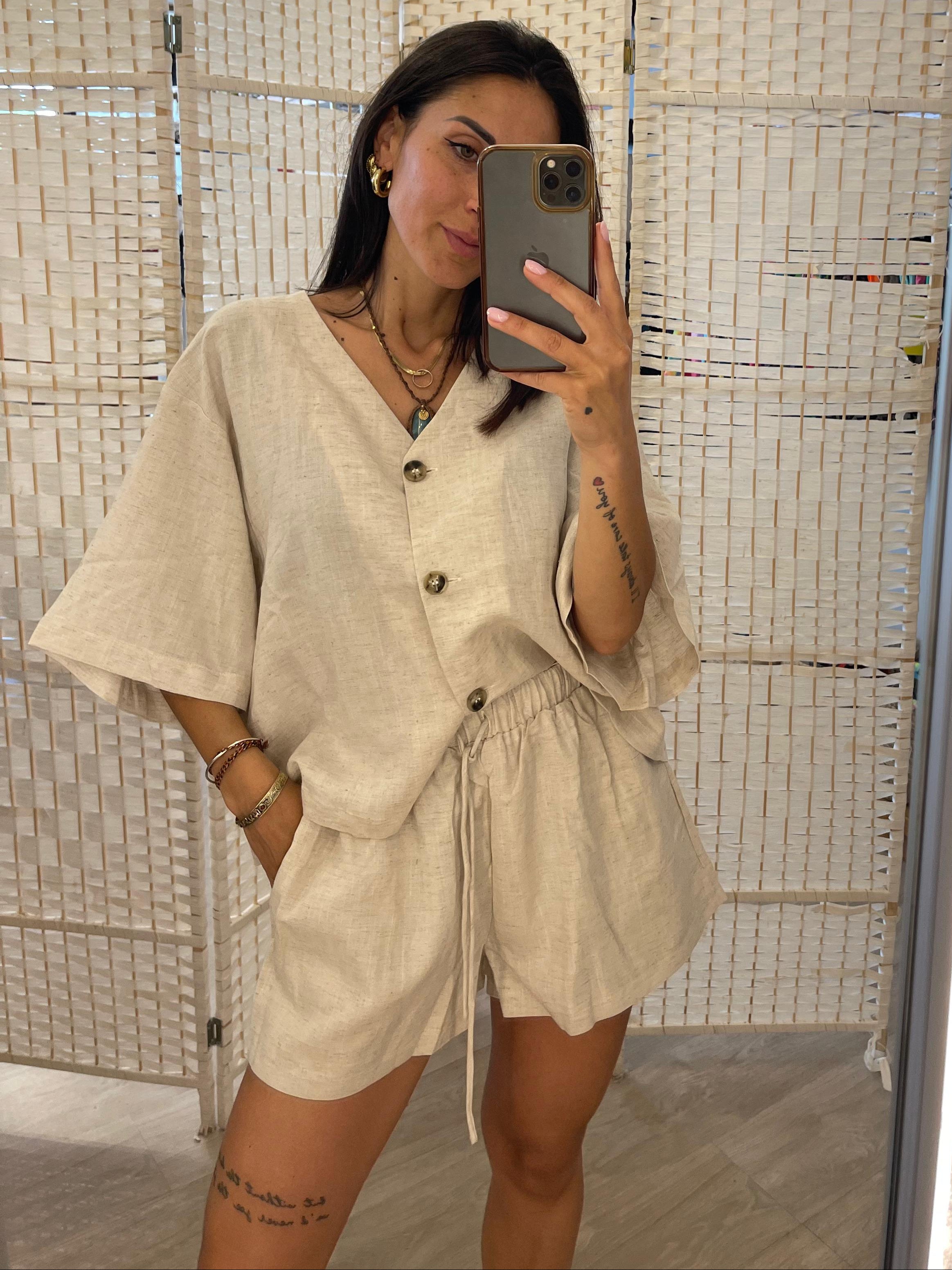 Camicia beige Glamorous