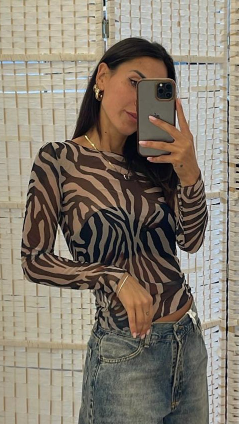 Maglia zebrata Kikisix