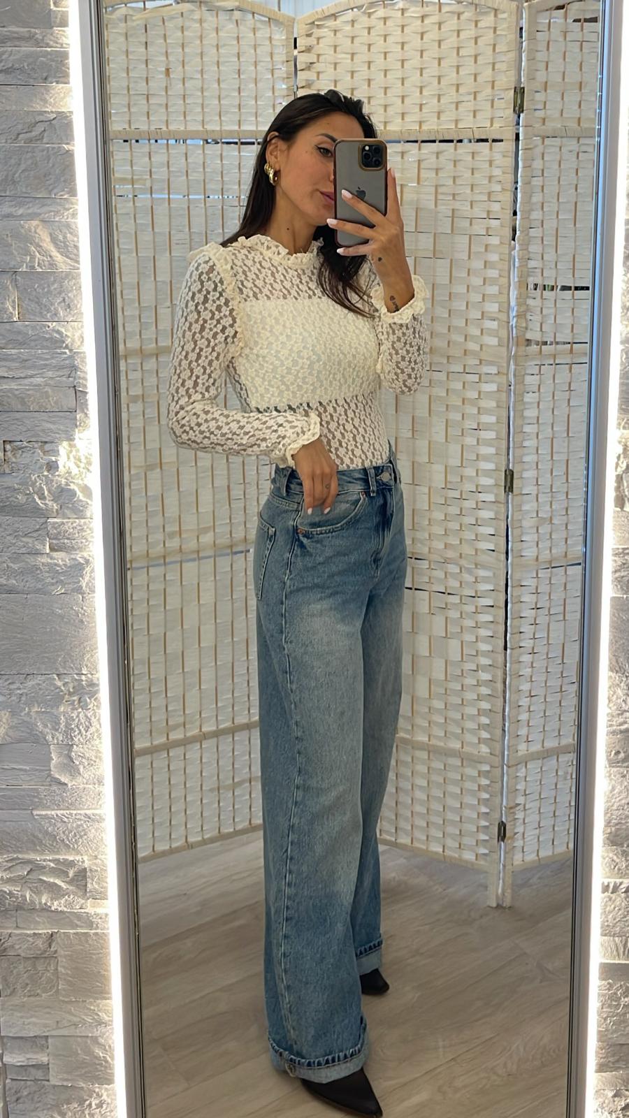 Body pizzo panna Kikisix