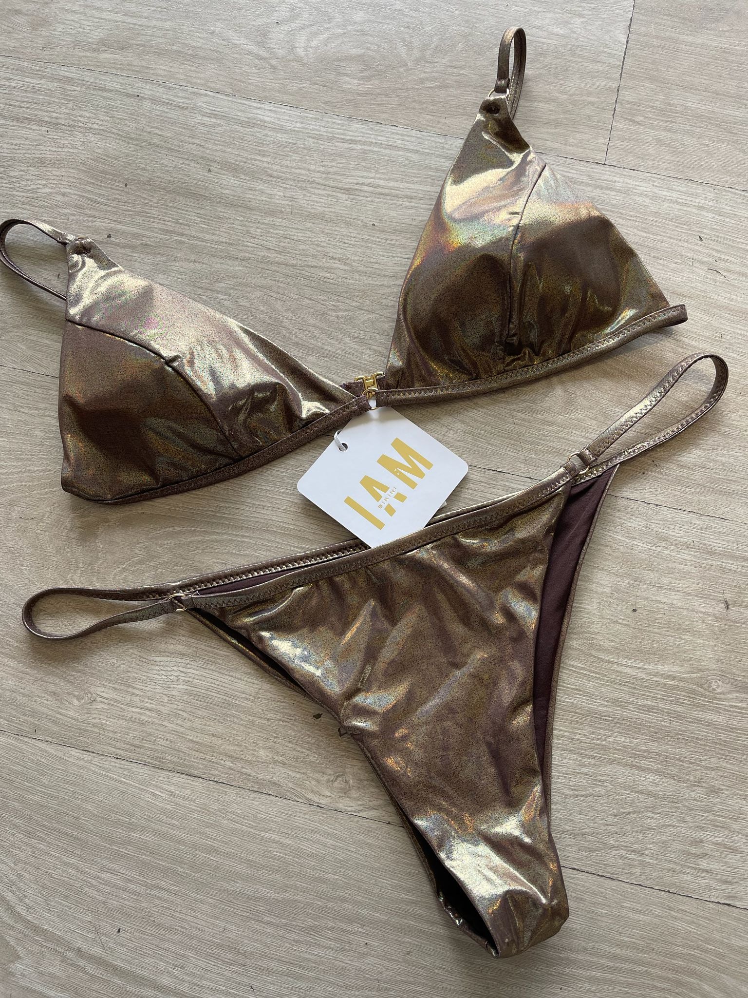 Costume triangolo laminato bronzo I AM