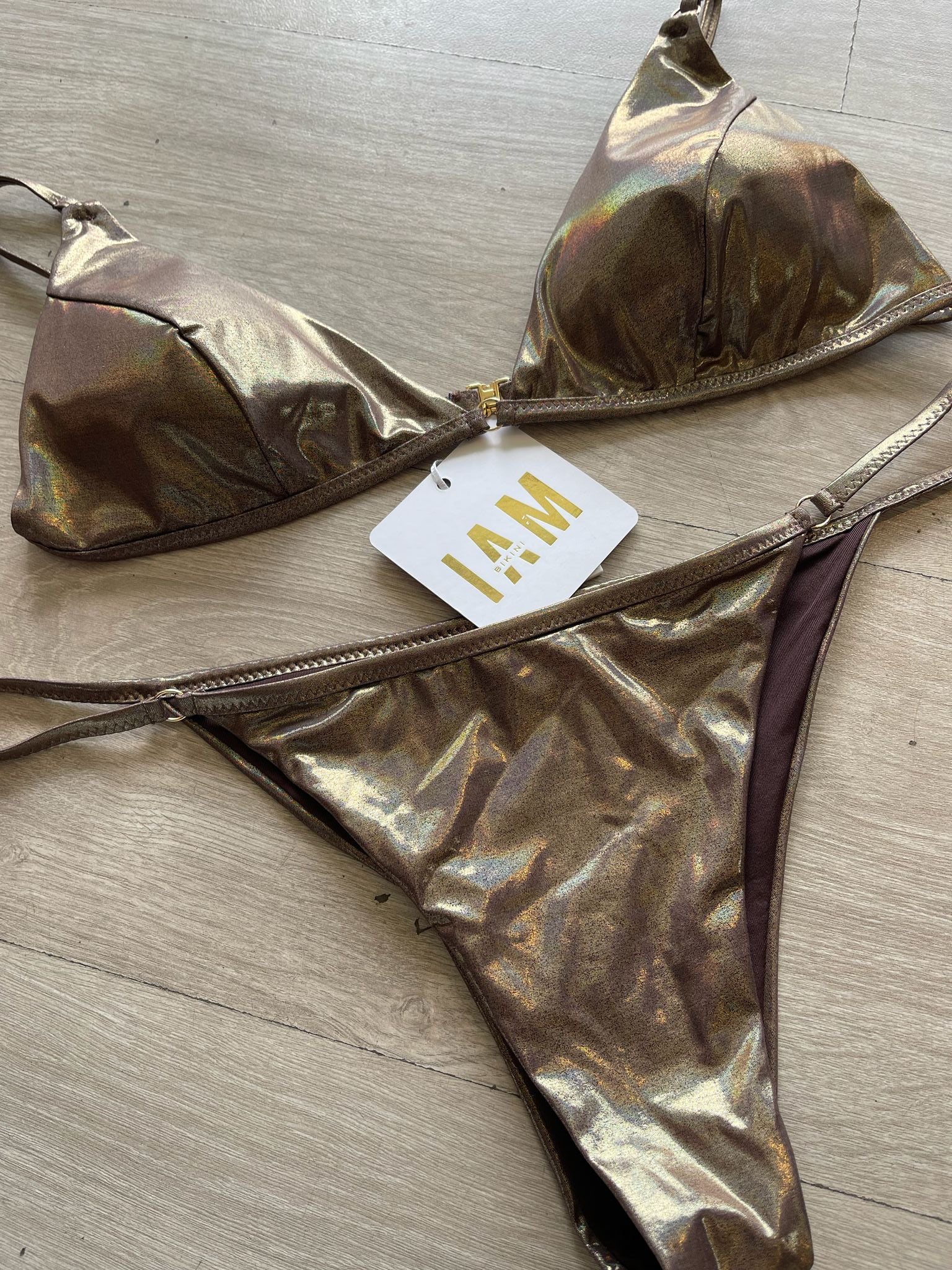 Costume triangolo laminato bronzo I AM