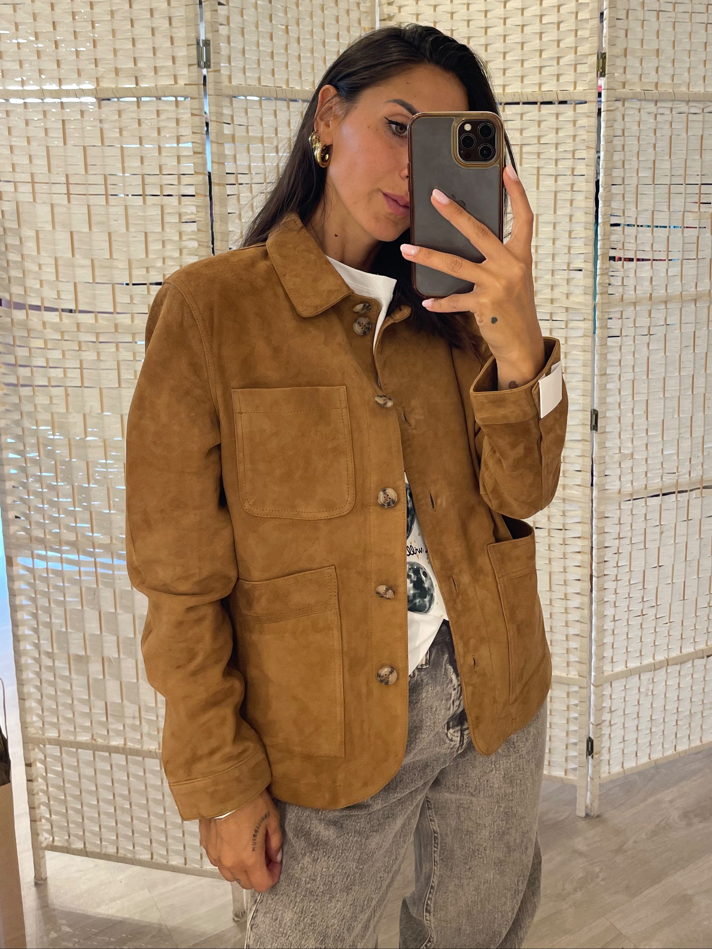 Giacca camoscio La Petite Etoile