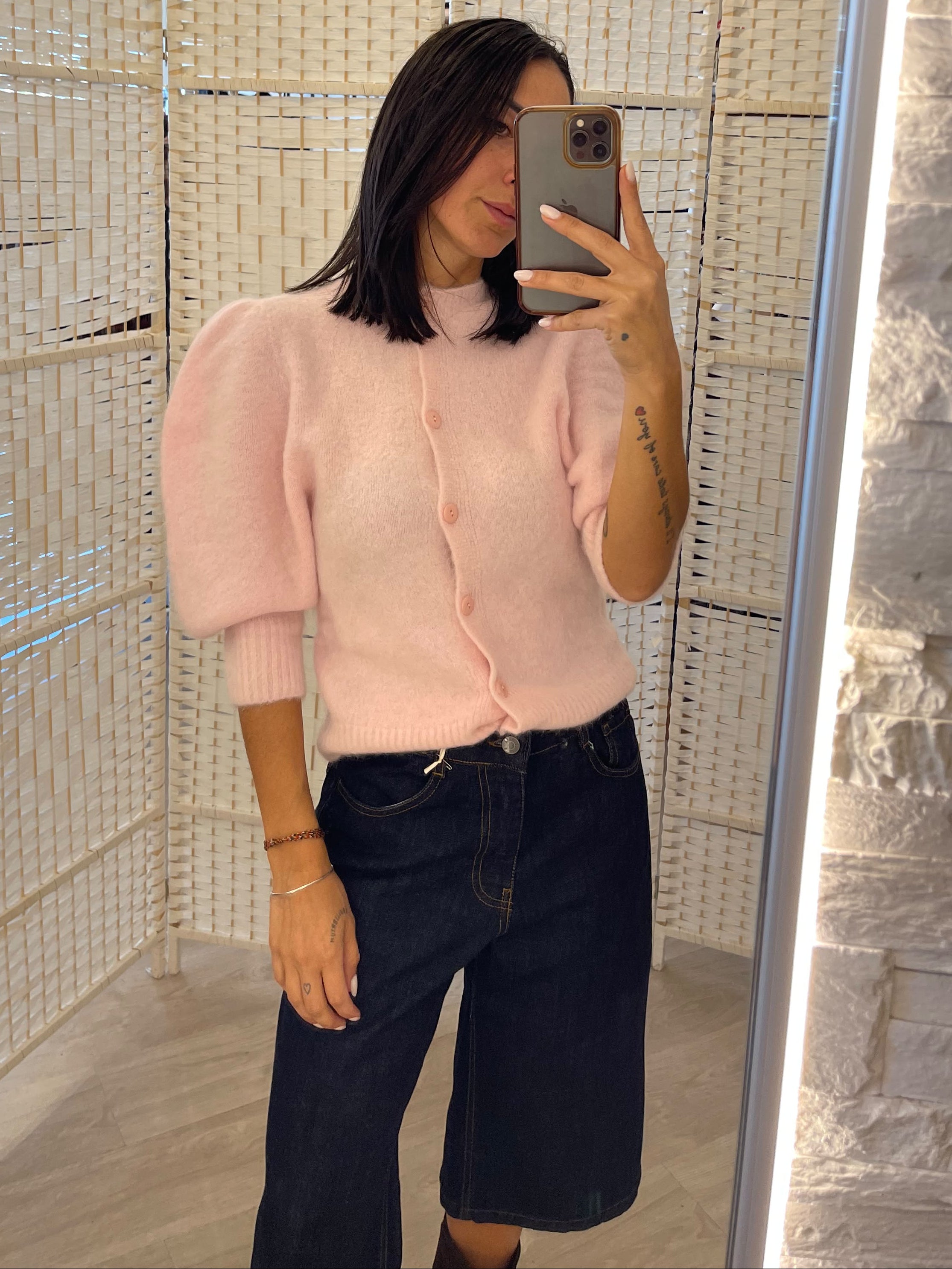 Cardigan rosa Kontatto