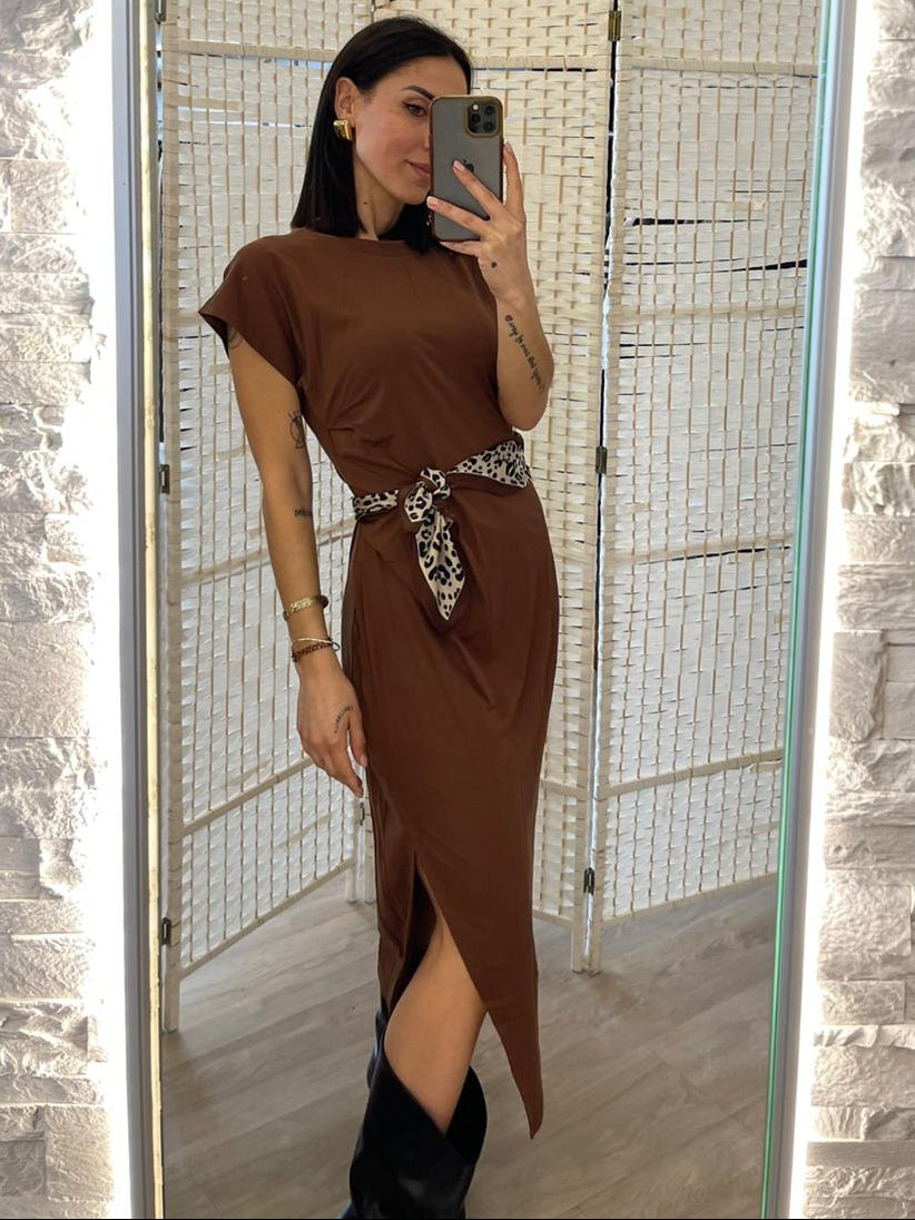Abito viscosa cacao Artlove
