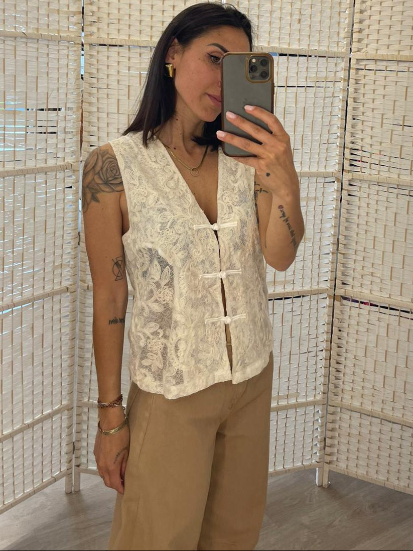 Gilet pizzo