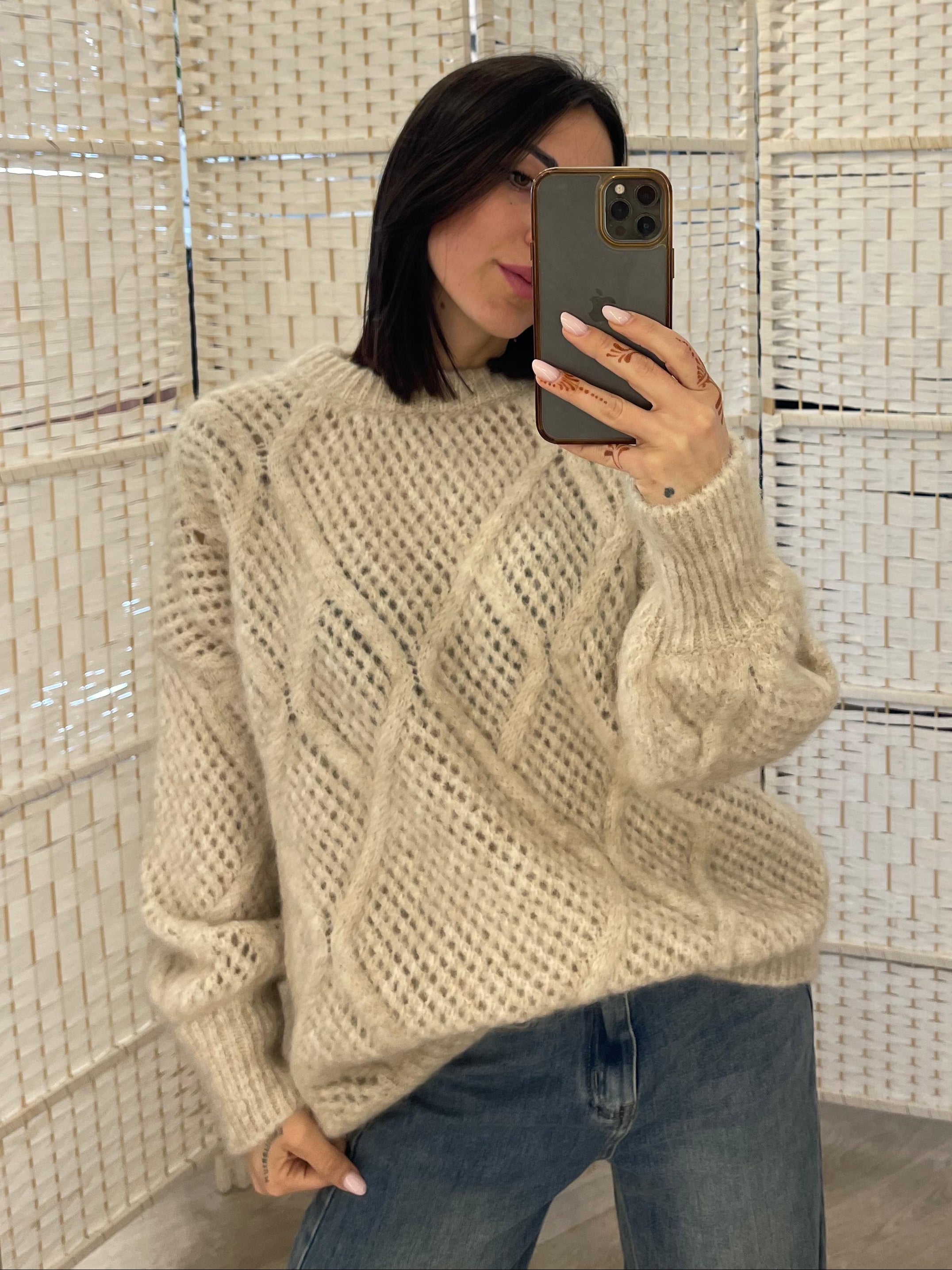 Maglione bianco Vicolo