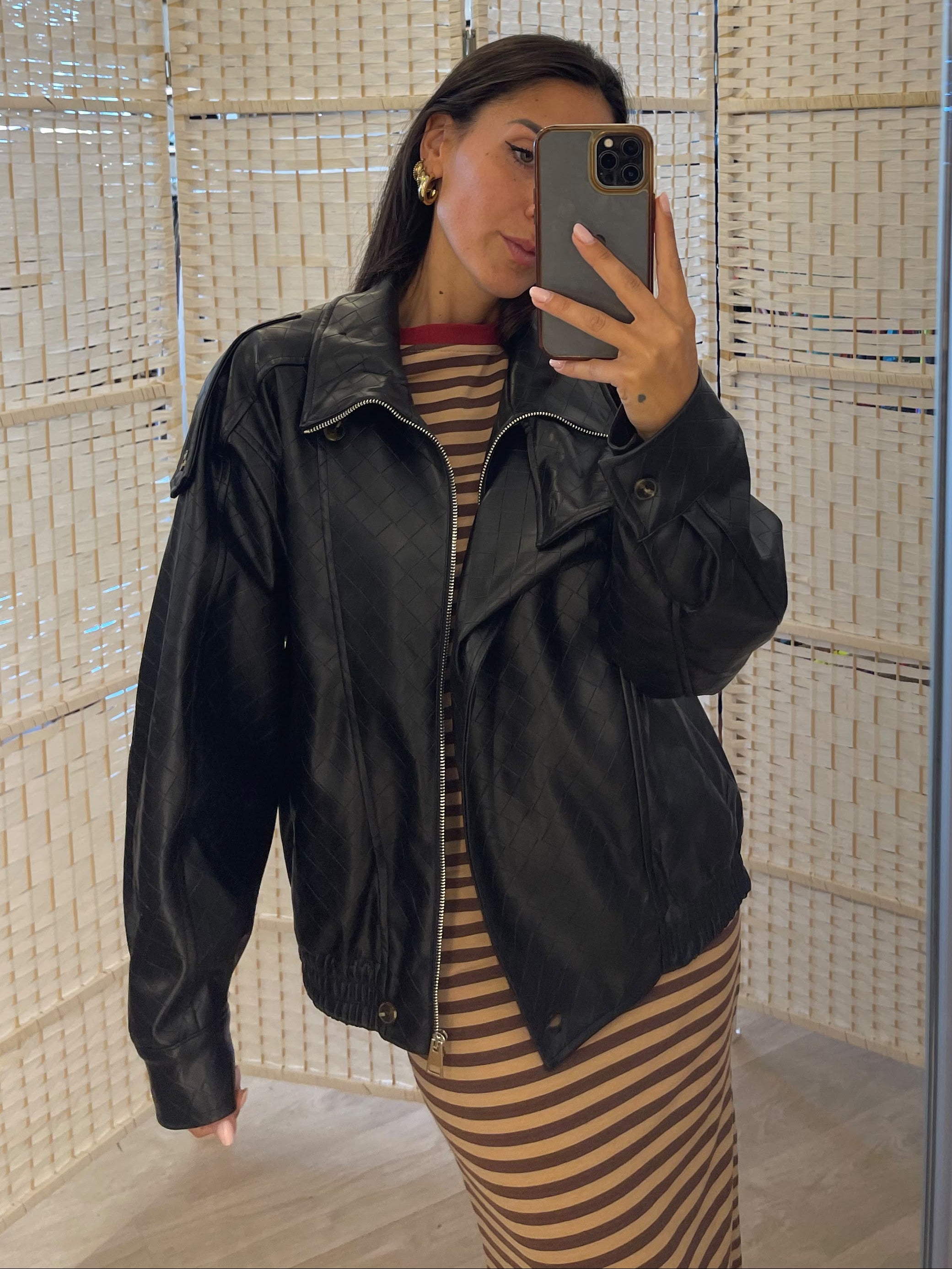 Bomber stile Bottega Veneta Kikisix
