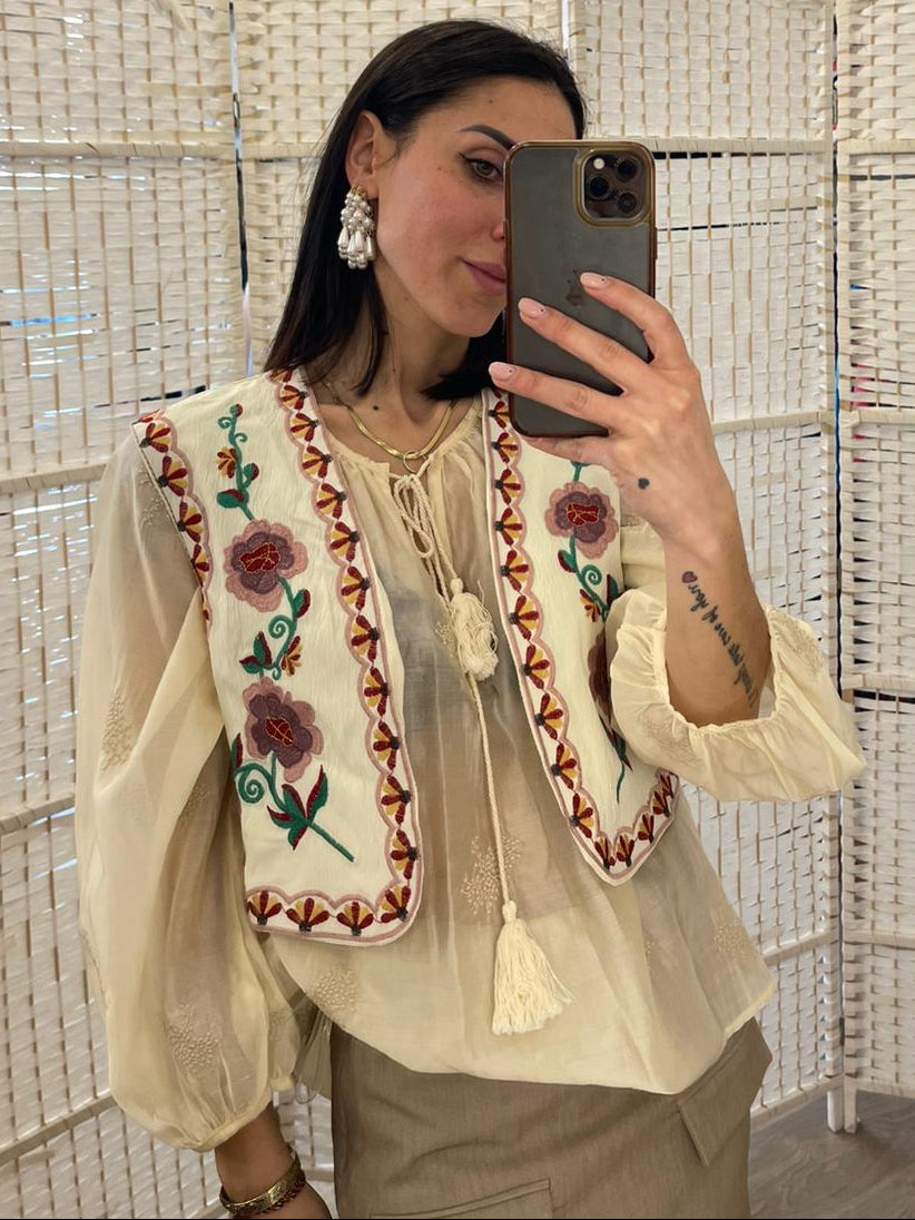 Gilet ricami Vicolo