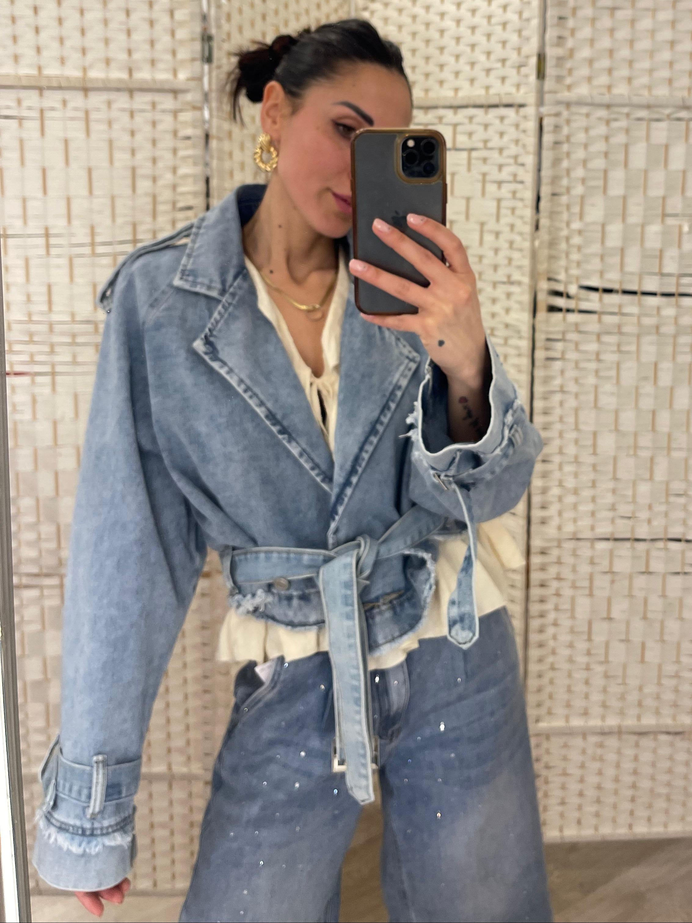 Chiodo denim Namastè