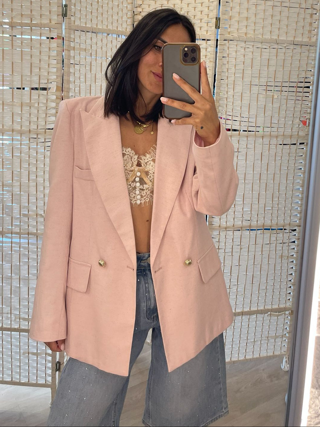 Giacca rosa Kikisix