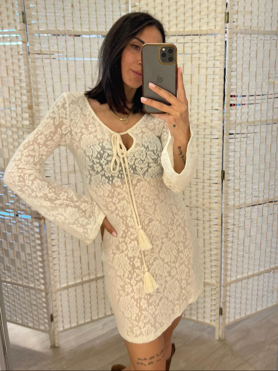 Abito pizzo burro Glamorous