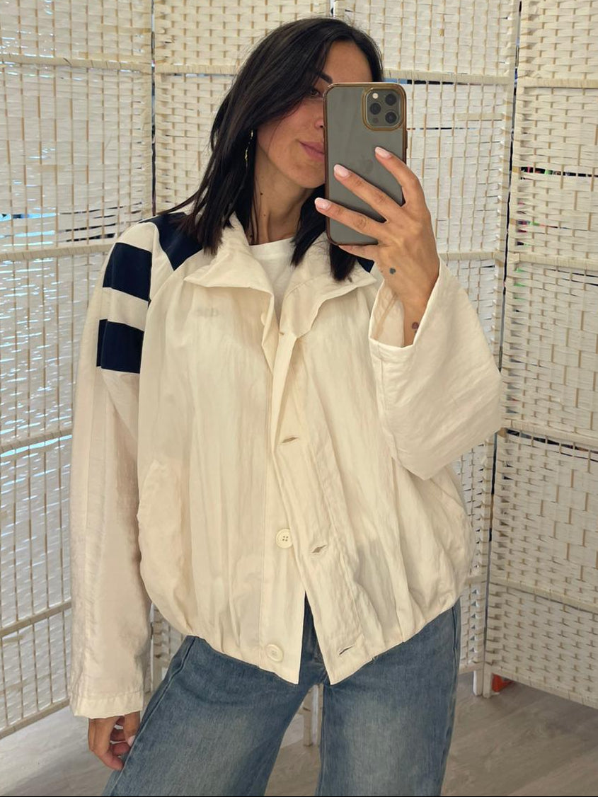 Bomber bianco Kikisix