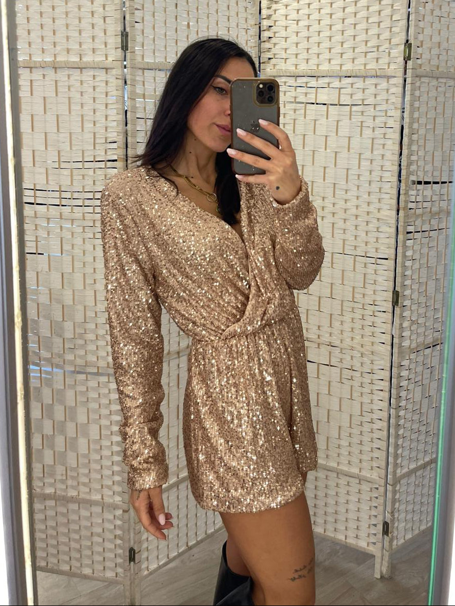 Tutina oro paillettes Kiki Six