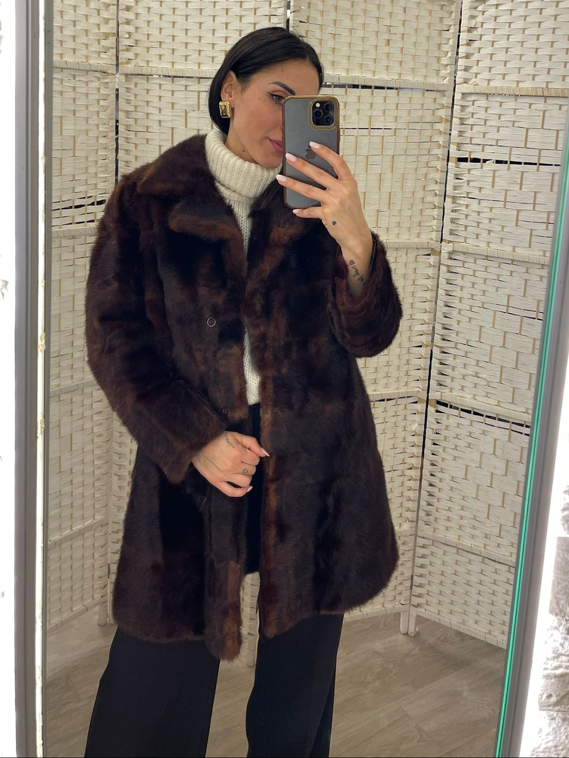 Pelliccia marrone Linea VINTAGE