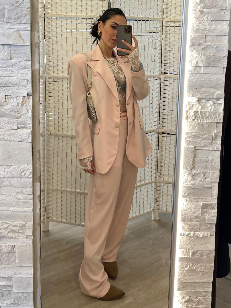 Pantalone rosa nude