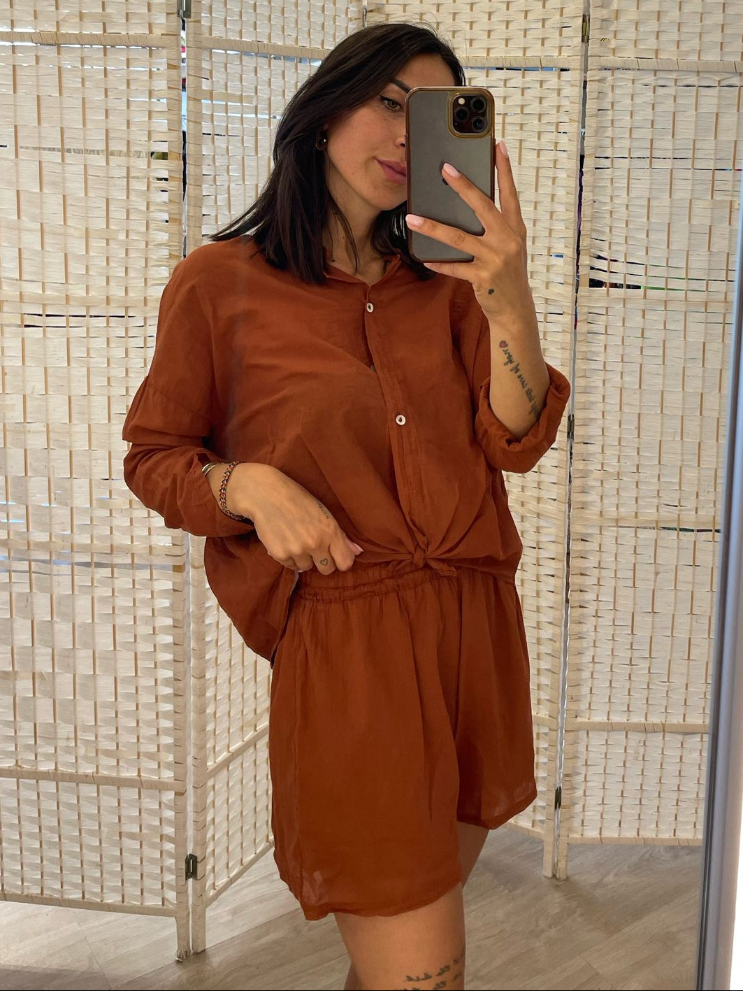 Camicia coccio Kikisix