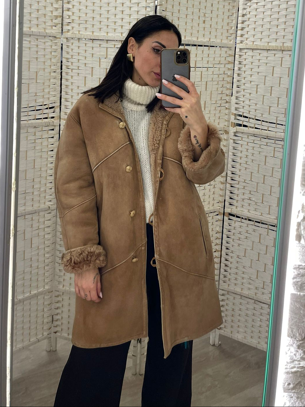 Montone beige Linea VINTAGE