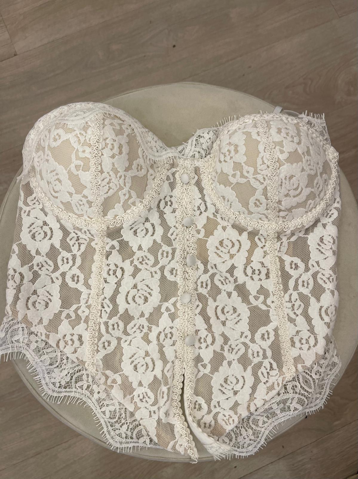 Bustino pizzo bianco