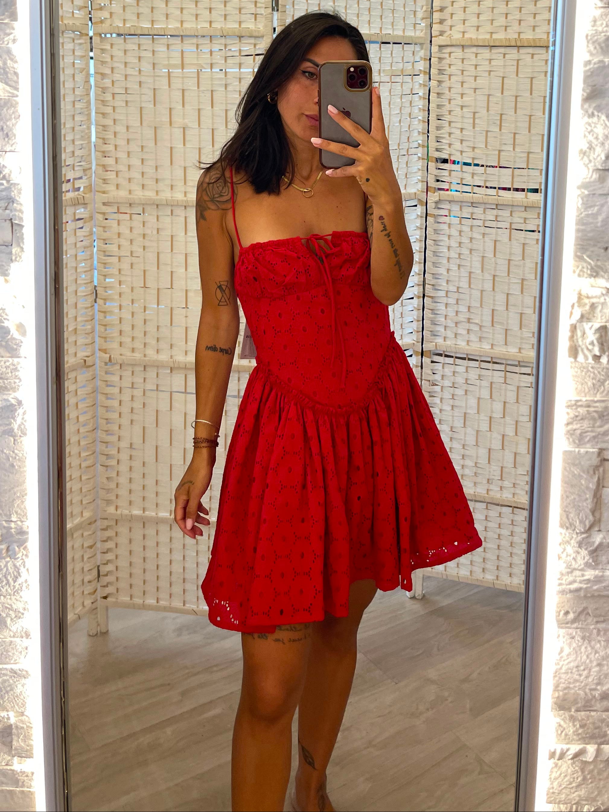 Abito rosso Glamorous