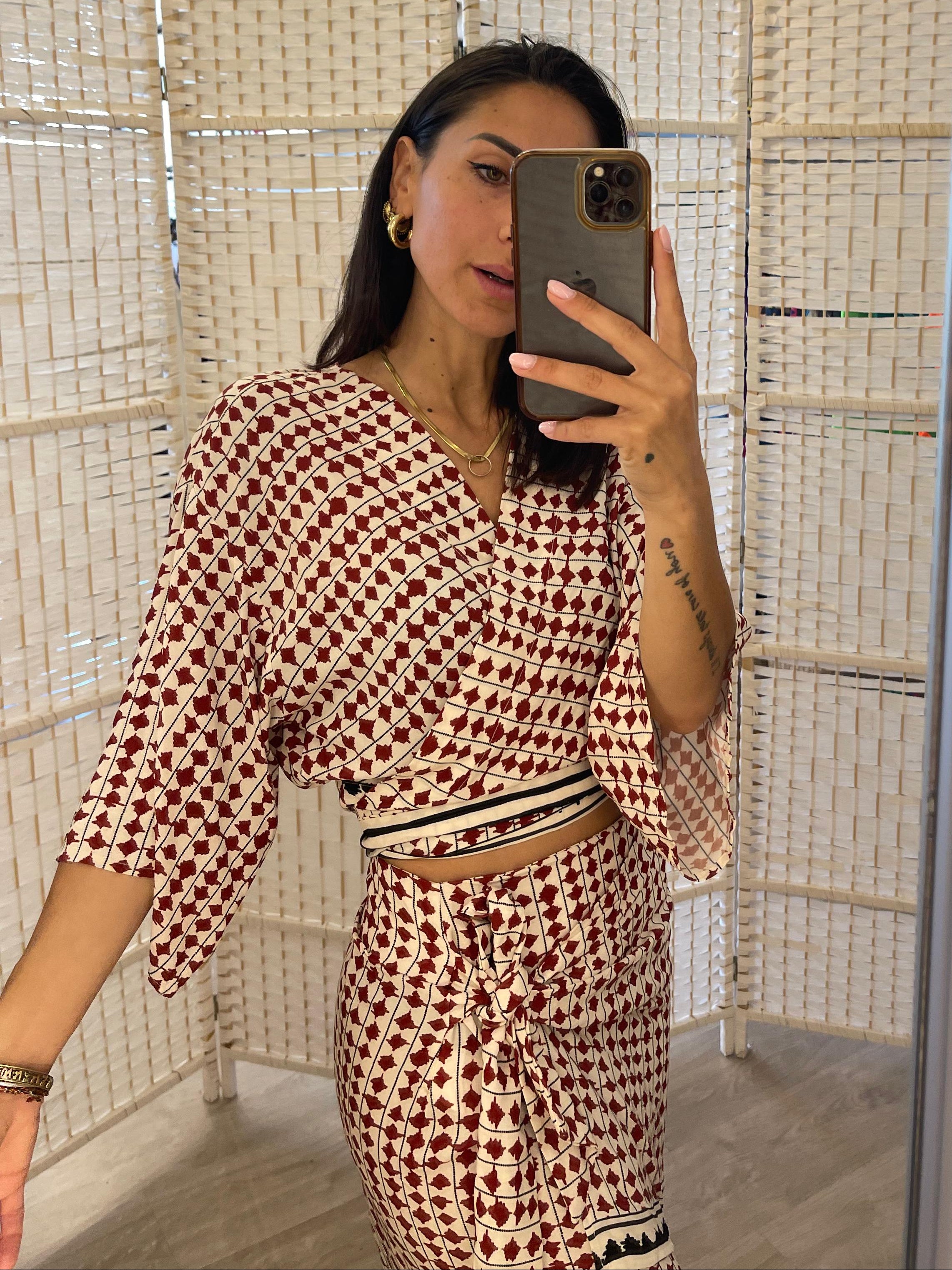 Camicia-kimono fantasia Vicolo