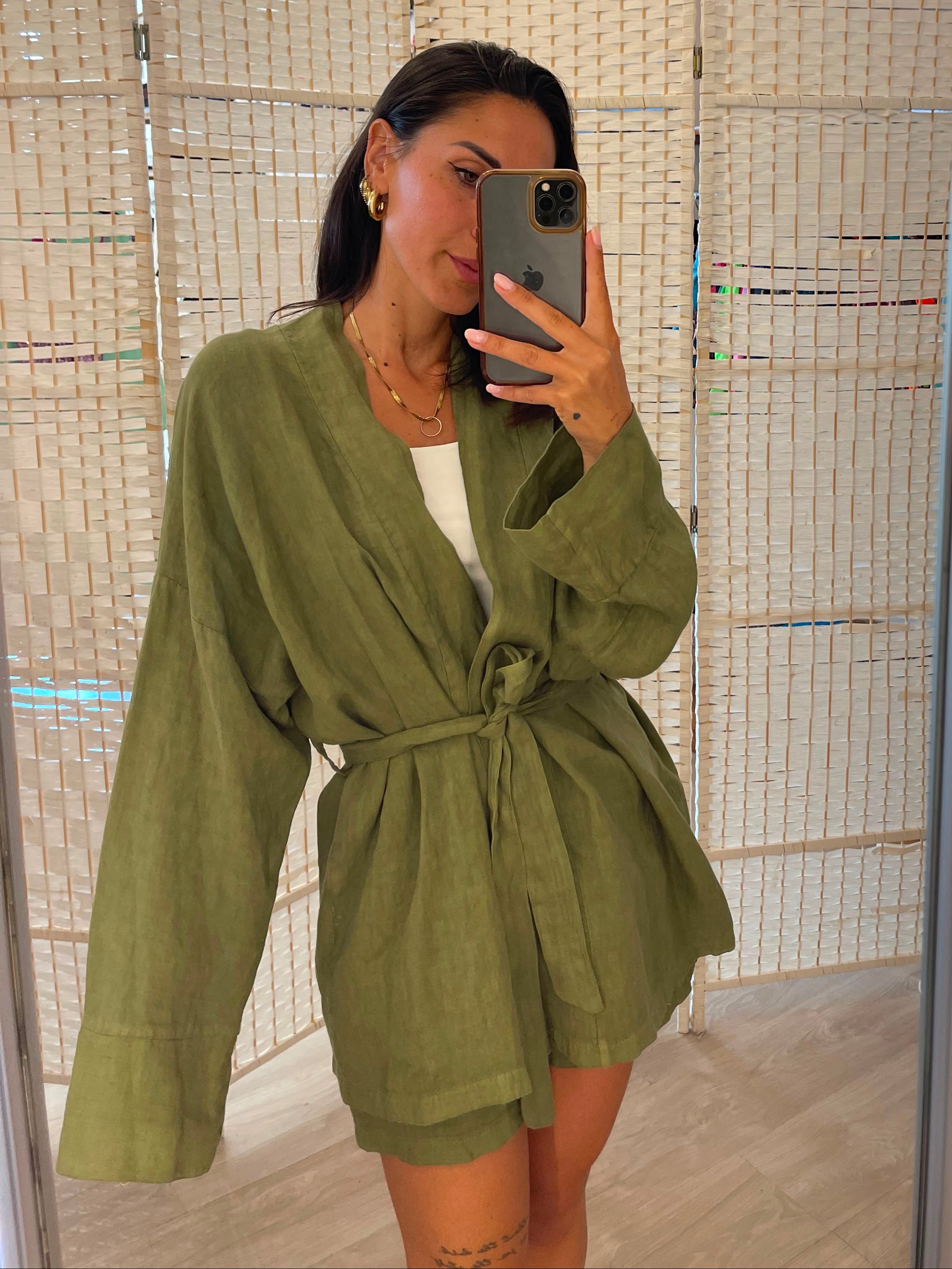 Kimono Kontatto verde