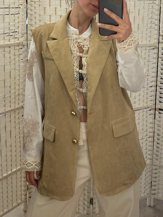 Gilet camoscio Namastè