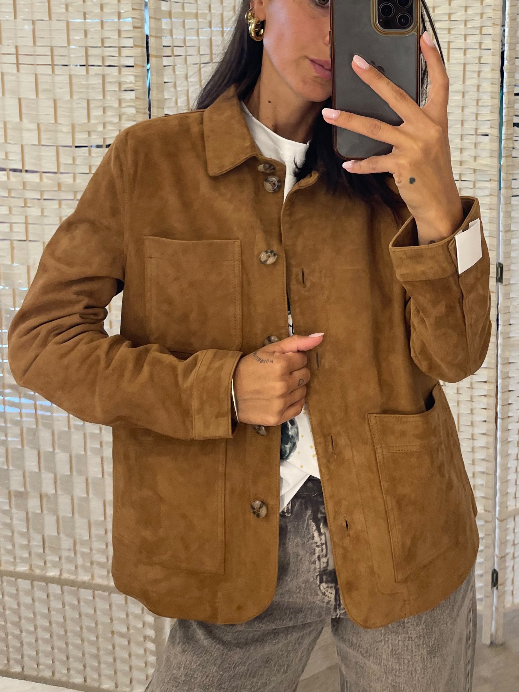 Giacca camoscio La Petite Etoile