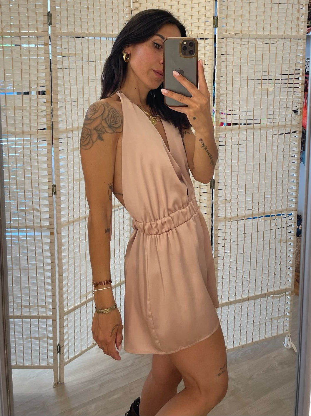 Tutina raso beige Vicolo