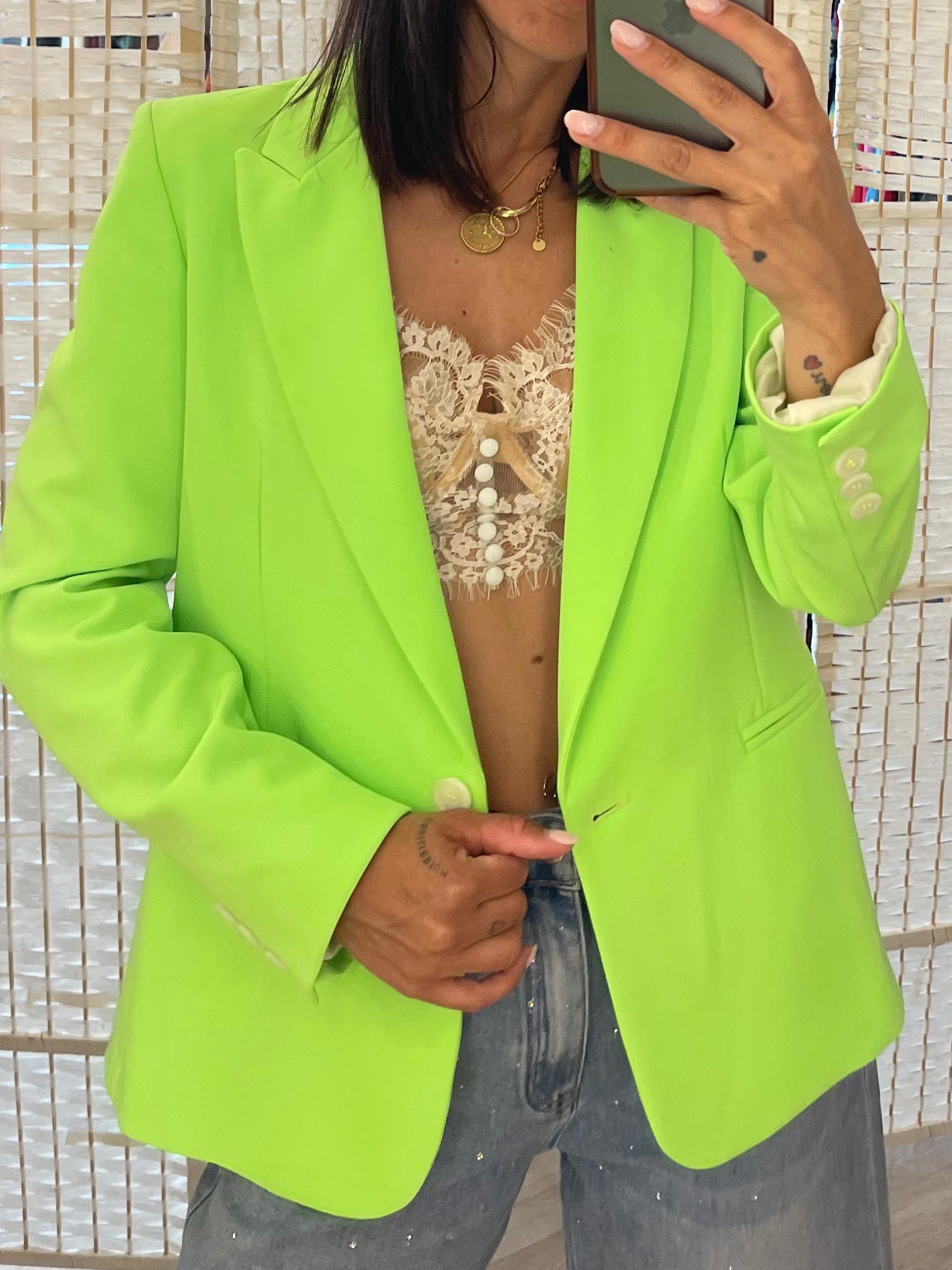 Giacca verde fluo
