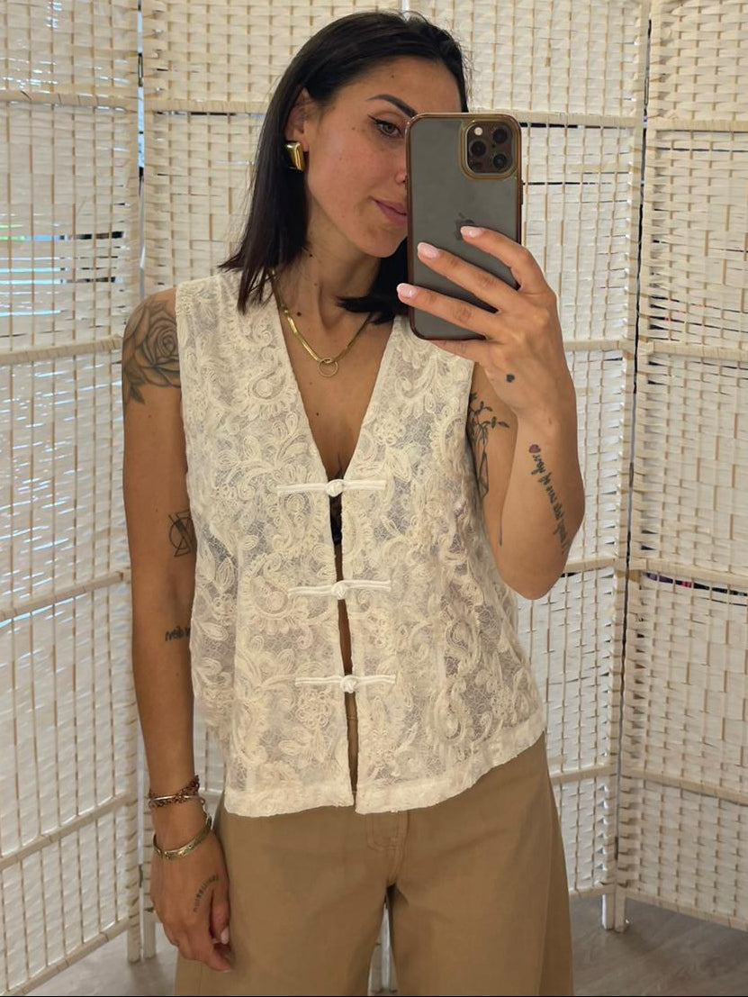 Gilet pizzo