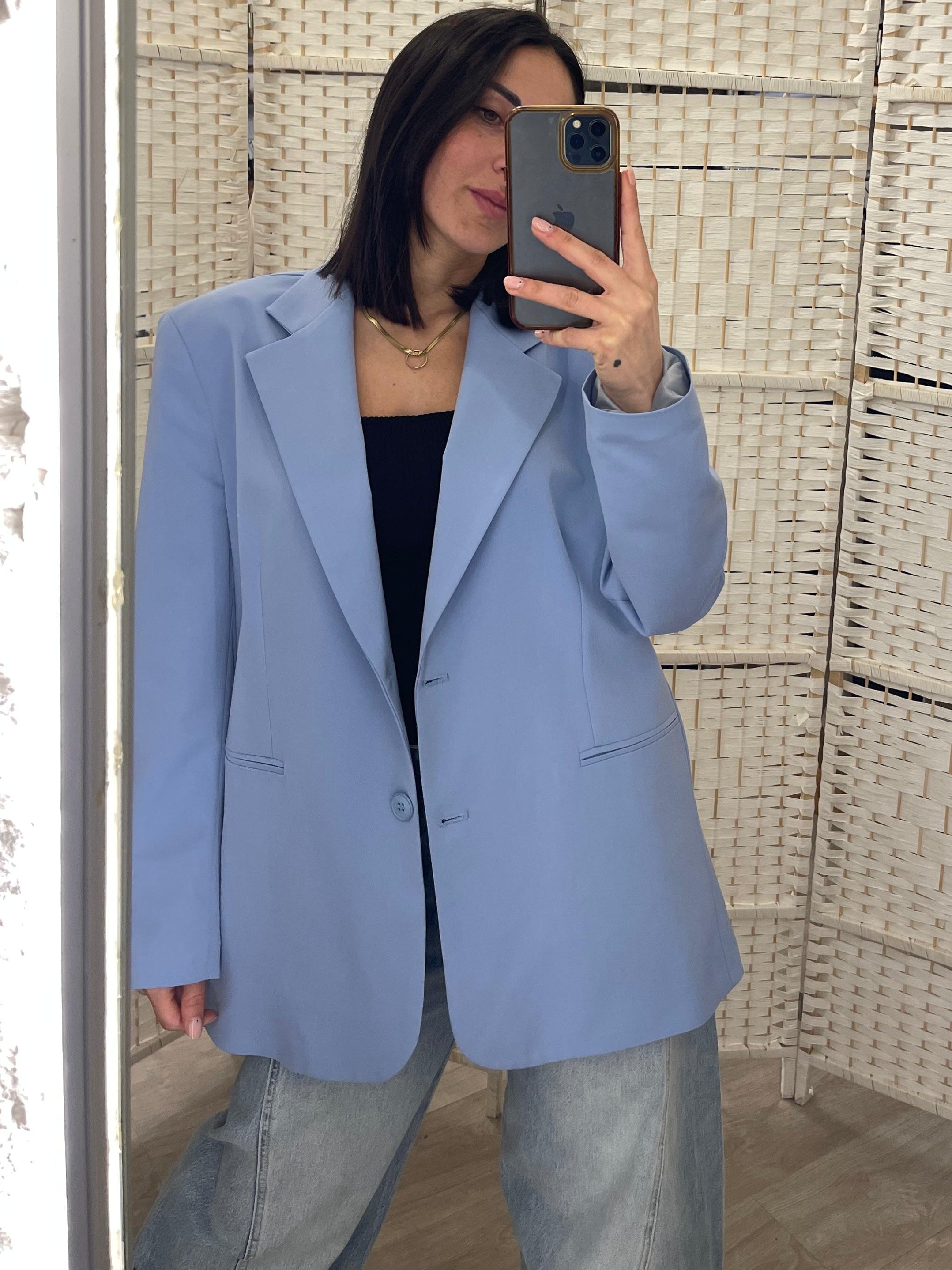 Giacca azzurra Kikisix