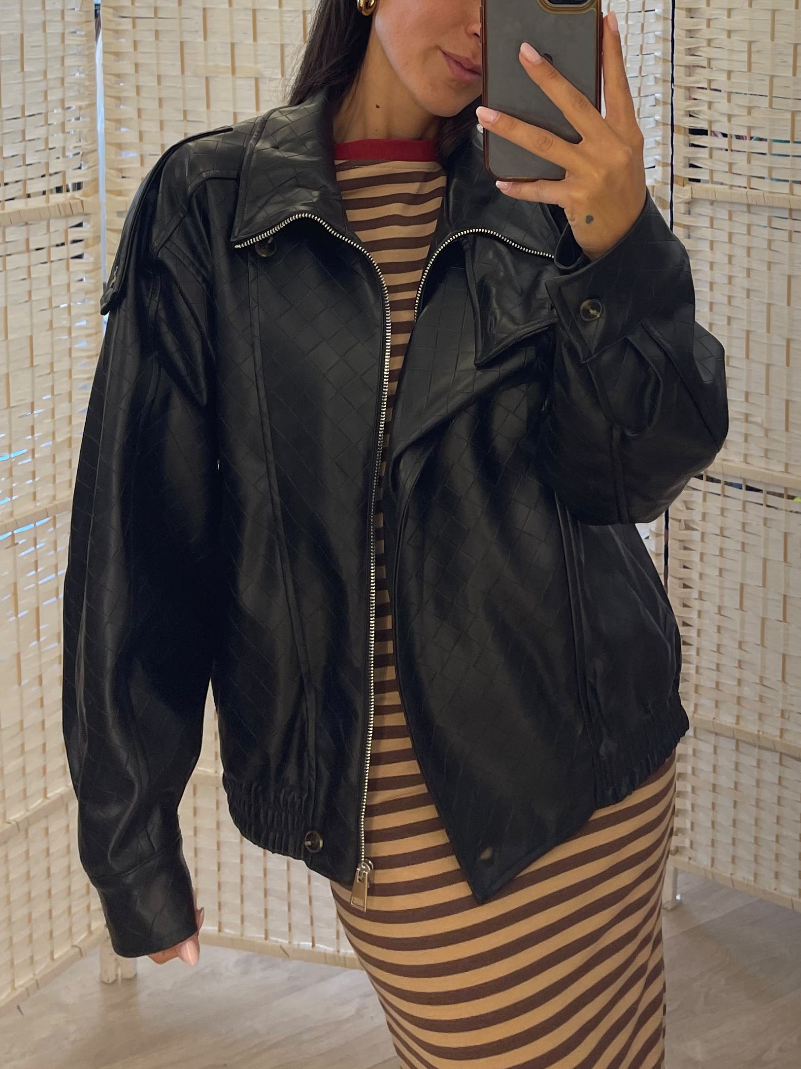 Bomber stile Bottega Veneta Kikisix