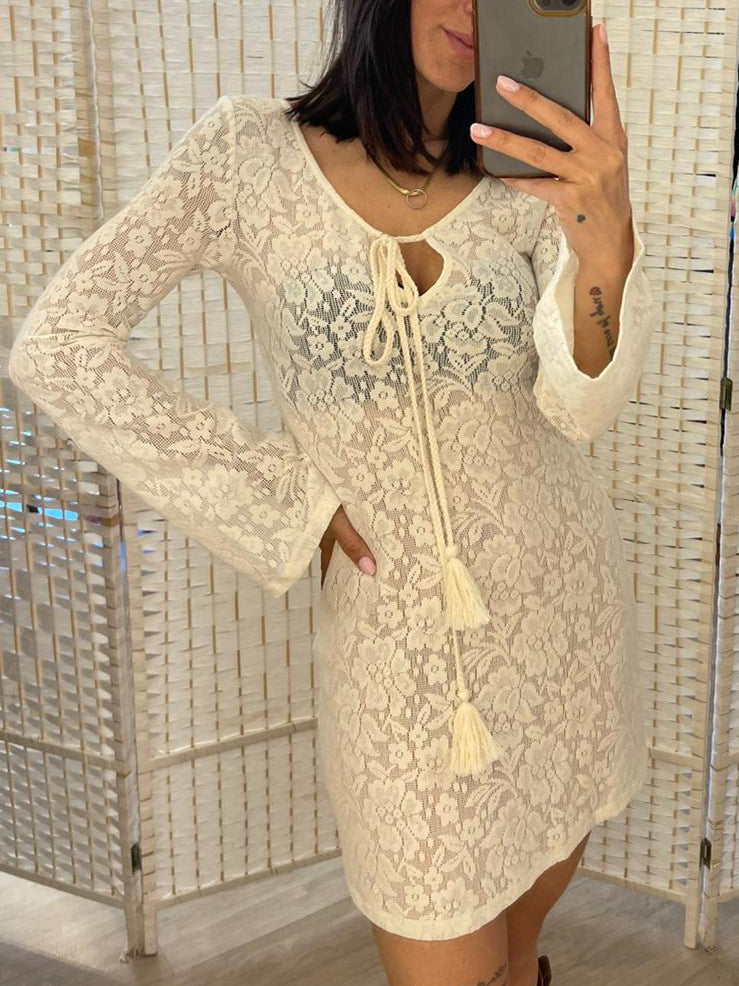 Abito pizzo burro Glamorous
