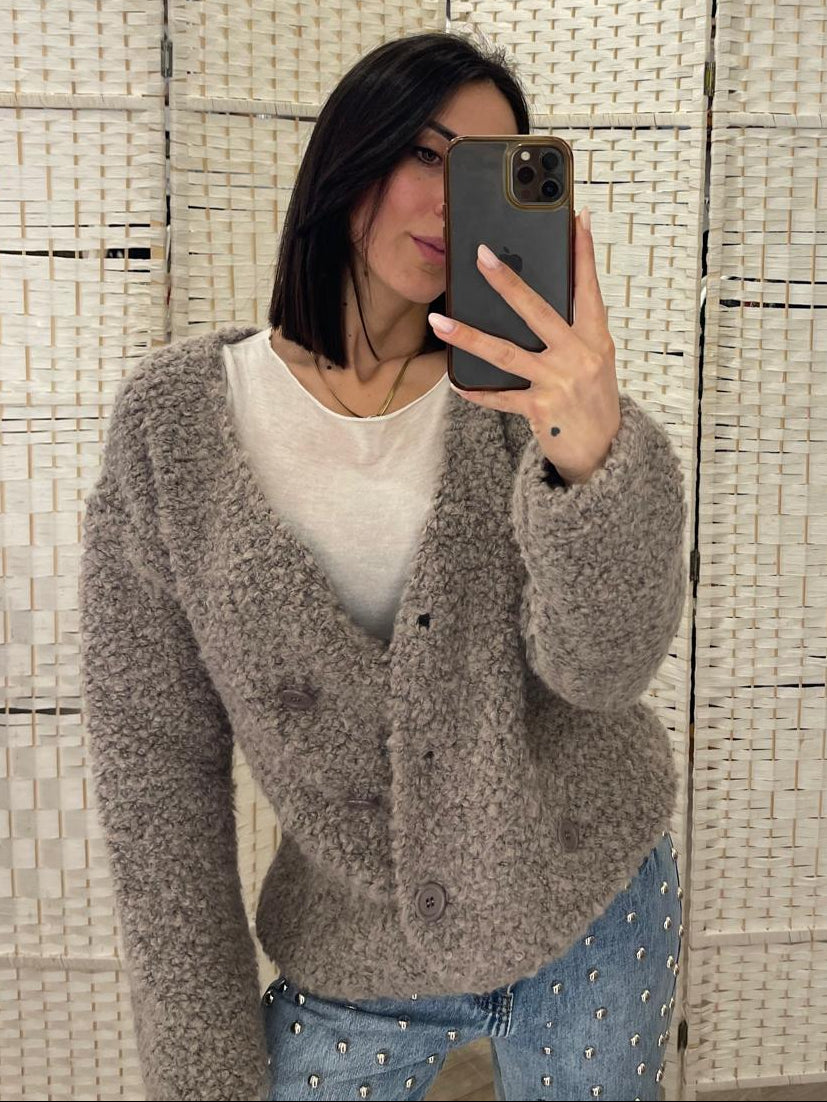 Cardigan grigio Kontatto