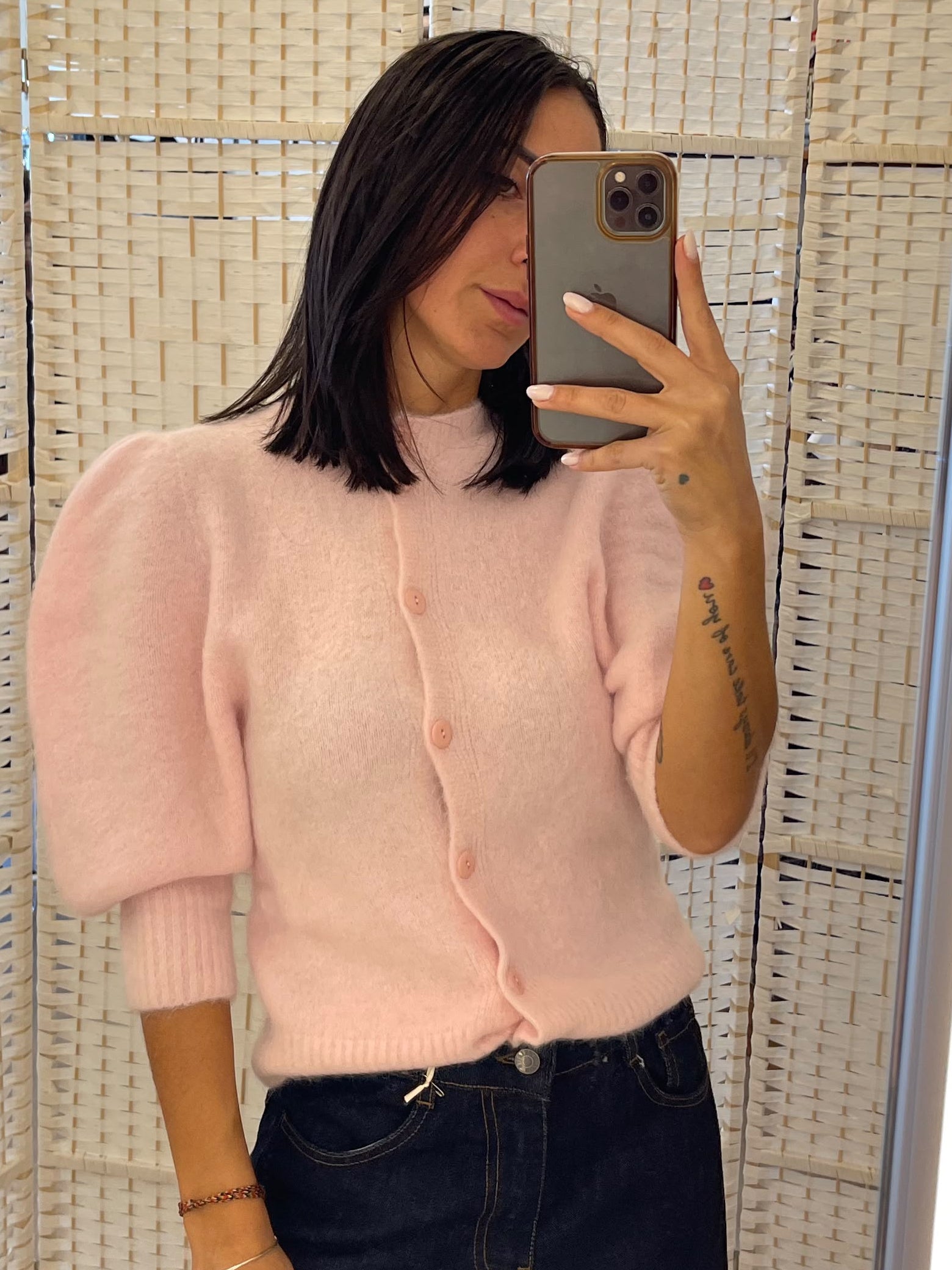 Cardigan rosa Kontatto