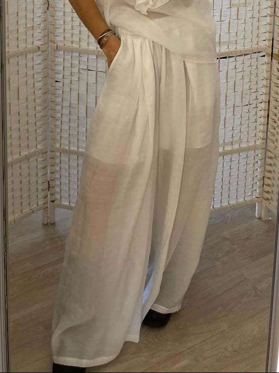 Pantalone bianco Kikisix
