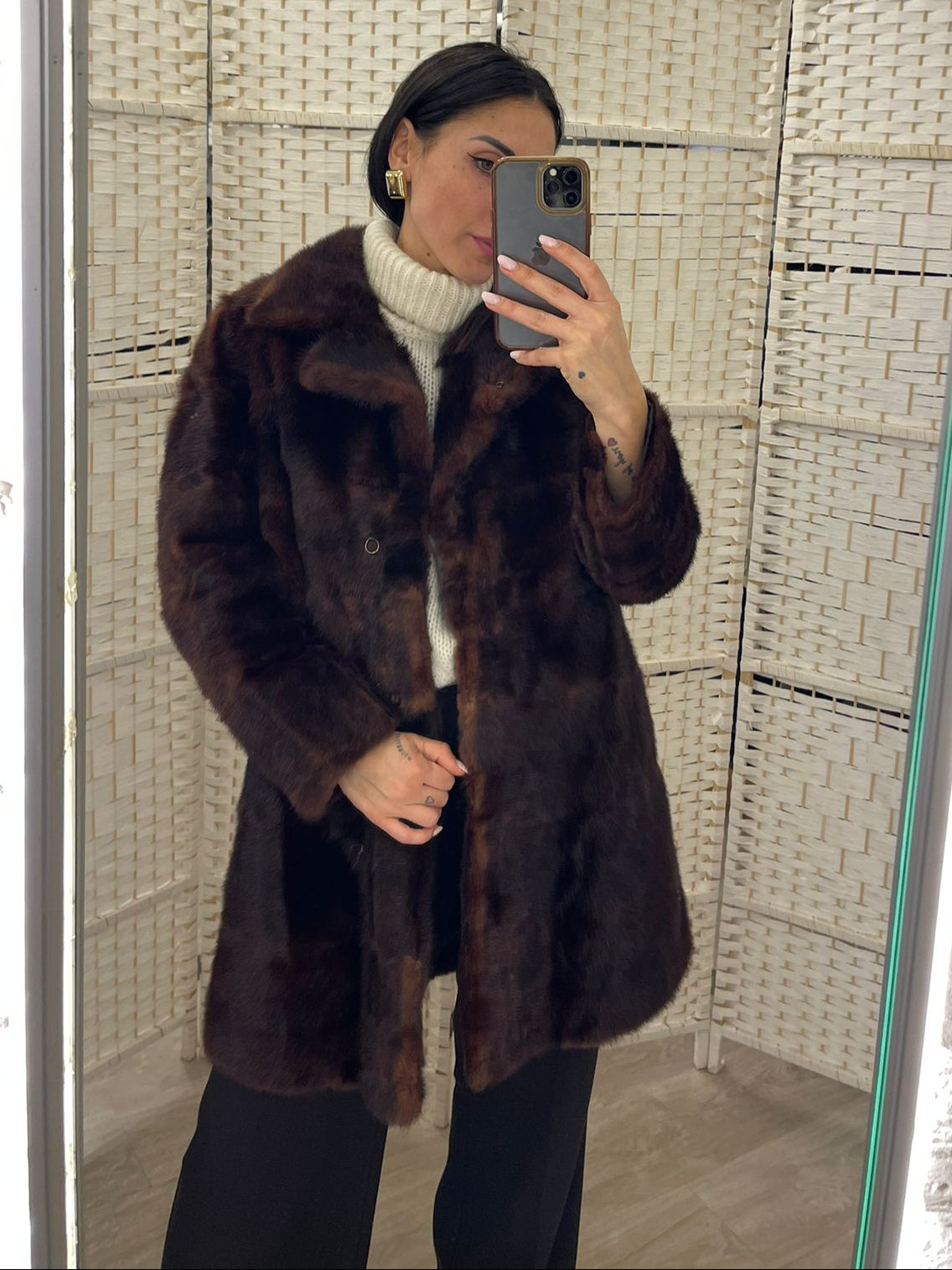 Pelliccia marrone Linea VINTAGE