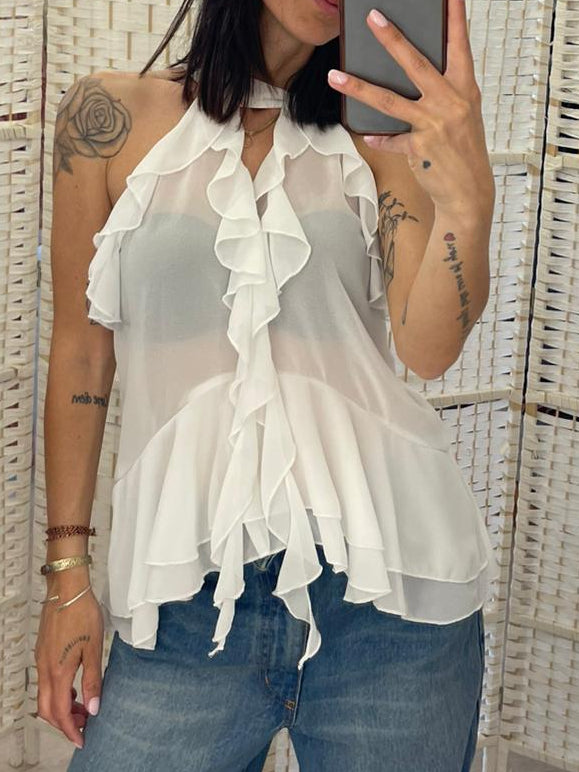 Top bianco Glamorous