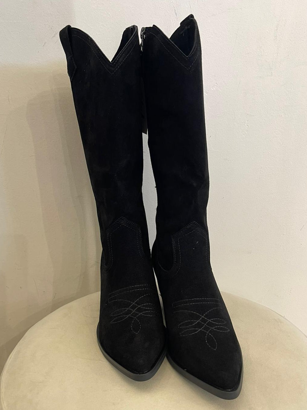 Stivale camoscio nero