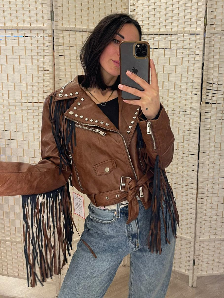 Giacchetto ecopelle Glamorous