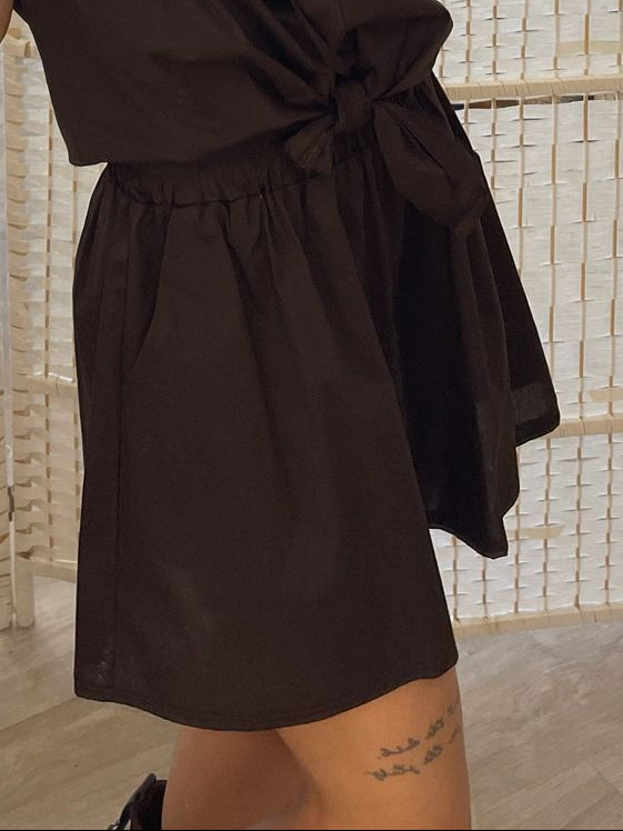 Shorts popeline Kikisix - celeste/sabbia/moro