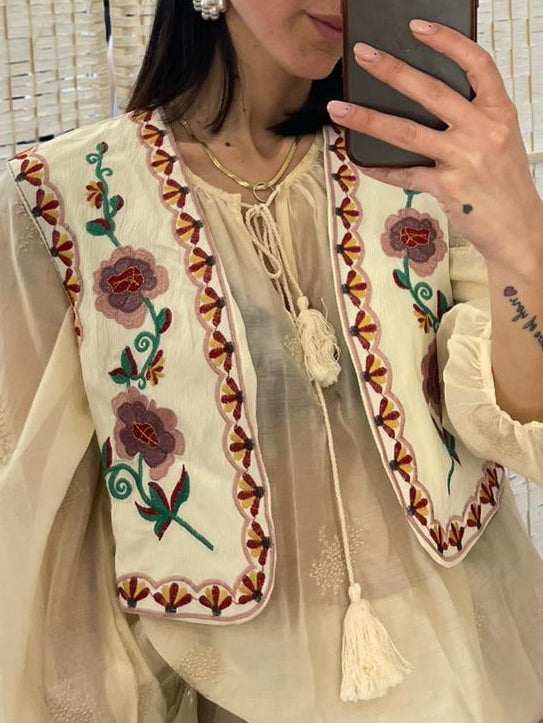 Gilet ricami Vicolo