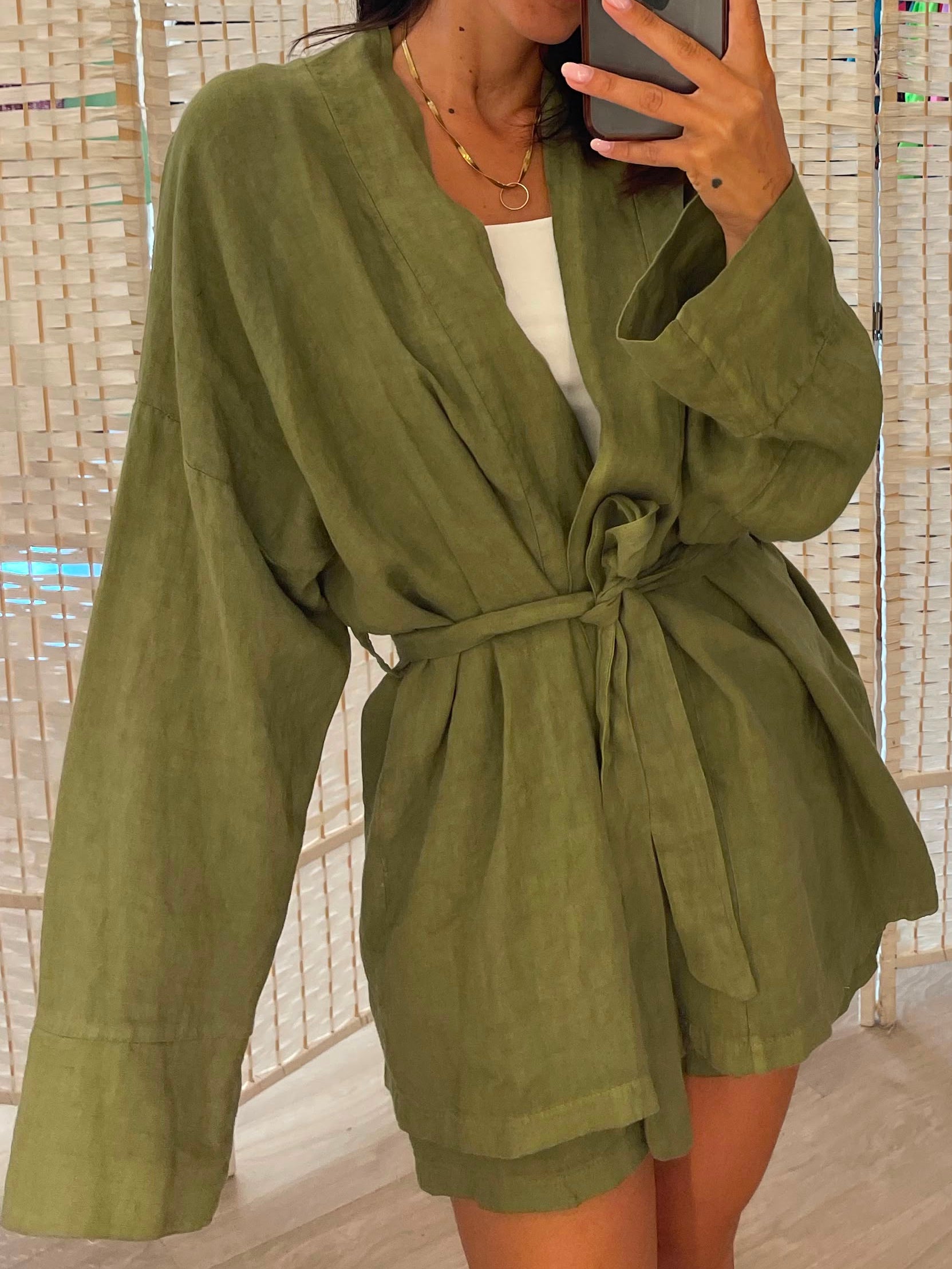 Kimono Kontatto verde