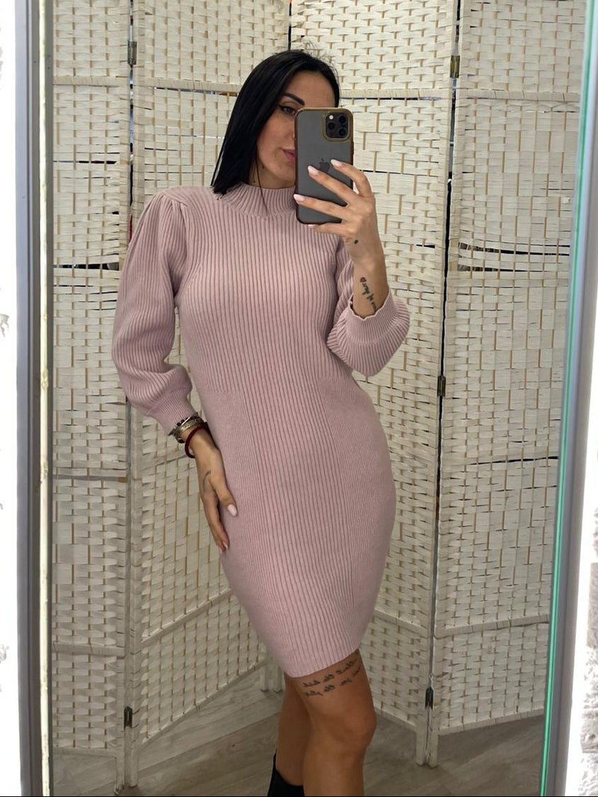 Abito costine rosa Namastè