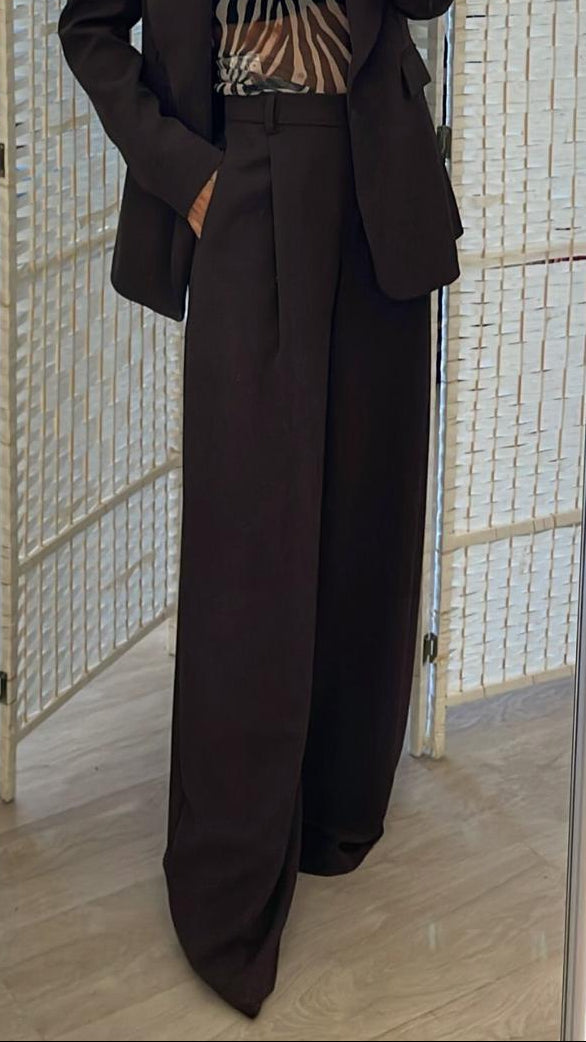 Pantalone moka Over-D